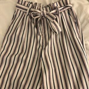 Striped flowy pants